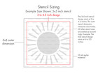 Lines Stencil  Reusable Mylar Craft Stencil For Painting  088