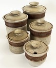 Mid Century Modern Style  Studio Art Pottery Canister Set Mike Walsh Santa Fe Nm