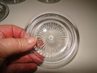 Vintage Glass Crystal Coasters Lot Of 7  Flower Pattern  4  Overall