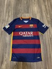 Luis Su  rez Barcelona 2014 2015 Home Football Shirt Soccer Jersey Nike Sz M Men