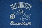 Vtg Pace University Setters Basketball Game Worn Practice Jersey Champion 