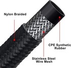 Fuel Line Kit  Braided Nylon Fuel Hose 4an 6an 8an 10an Cpe 10ft 20ft Black Red