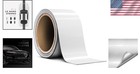 White Gloss Metallic Vinyl Tape 2 Inch X 20ft Waterproof Wrap For Auto And Decor
