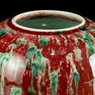 Chinese Cowpea Red Glaze Porcelain Handmade Exquisite Brush Washer 1615
