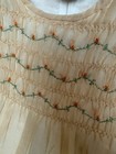 Polly Flinders Vintage Hand Smocked  Cream Beige    Dress Girls 6