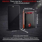 Men s Slim Leather Wallet Rfid Blocking Money Clip Credit Card Holder