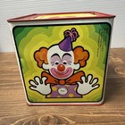 Mattel Jack In The Box All Metal Music Crank Clown Tin Toy 1971 - Works Vintage