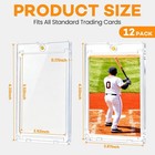 Card Holder Magnetic 35pt Ultra Slim Uv Waterproof Display Case 12 Pack Trading