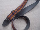 Vintage 70 s Ace Style Hootenany Hippie Woven Guitar Strap - Rare Pattern - Nice