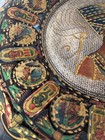 Vintage Handmade 11  100  Copper Egyptian Colorful Plate
