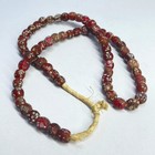 Venetian Red Floral Trade Beads