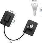 2 Pack Fridge Lock Freezer Lock With 4 Key For Child Safety Refrigerator Locks
