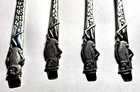 Vintage Planters Mr Peanut Carlton Silverplate Knife- Spoon- Fork s Set 1950 s