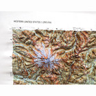 Hubbard Scientific Yakima  Wa Regional Series 3d Raised Relief Map  Unframed
