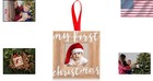 My First Christmas Wooden Ornament With Photo Frame - Perfect Holiday Gift