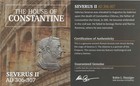 Severus Ii Roman Empire Bronze Ae Coin Ngc Certified Ch-f  306-307 Ad  Quality