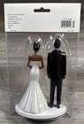 Wilton Bride And Groom Wedding Cake Topper African American Modern Tiara 6   