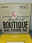 Vintage Midcentury Modern Georges Briard Boutique Tray W box   Foil   