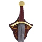 Wood Grain Wall Plaque Inspired Decorative Sword Dagger Wall Mount Display