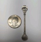 Antique Sterling Silver 2 5  Miniature Salt Spoon Sugar Spices 