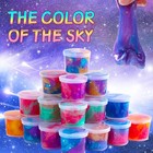 Galaxy Slime Kit 28 Pack Star Colored Slime Jars Party Favor Kids Sensory Toy