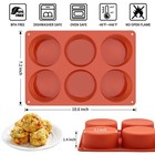 2-pack 3-inch Silicone Egg Mold For Breakfast Sandwiches Non-stick Round