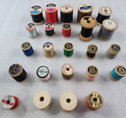 Talon Clark s Lily Star 24 Spools Sewing Sew Thread Wooden Wood Vtg