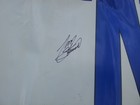 Tony Stewart  14 Signed Race Used Pit Wall Banner From 2011 Championship Mobil 1