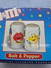 M ms Ceramic Salt   Pepper Shakers Red Yellow Green Mars Inc  