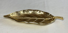 Godinger Natural Luxe Gold Plated Decorative Leaf Tray 2 X 8 5 In Nib