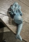 Patina Looking - Metal Ledge Sitting Mermaid W  Pearl  7  