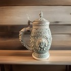 Avon Pony Express Salute To The Postal Service Ben Franklin Lidded Stein  72798