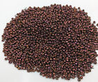 Vintage Antique Czech Glass Seed Beads Metallic Copper Ab Iris 9 0 3 Cuts