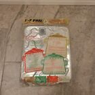 Vtg Ez Foil Christmas Cookie Molds Nos Aluminum 2 Pk  Stars Bells Trees Santas 