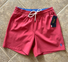 Polo Ralph Lauren Traveler Swim Trunks Men s S Nantucket Red 5 75 Inseam  85 Nwt