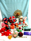 Vtg Lot Of 22 Plus Collectible Sewing Pin Cushions