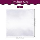White Pocket Squares For Men  6 Pcs Solid Silk Handkerchief Satin Hankies For   