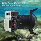 Seafrogs 40m 130ft Optical Acrylic 6 wide Angle Dome Port  Fisheye - Black