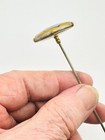 Antique Porcelain Hatpin Interesting Art Deco Hand-painted Cool Collectible