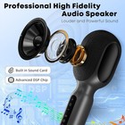 Gray Bluetooth Karaoke Microphone With Duet Mode Portable Handheld Wireless