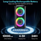 Jyx Home Large Bluetooth 5 3 Speaker Karaoke Machine mic   Led Party Disco Light