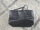 Women   s Coach Signature City Zip Tote  F58292  Black Smoke black  Nwt 
