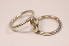 Handcrafted Artisan Unique Sterling Silver 925 Interlocking Twist Ring Size 7