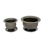 Rare Vintage Signed Tilden Bonsai Pots Planters   Plates Set Studio Pottery 1997