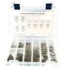 304 Stainless Steel Flat Washers Assortment Kit - Size  4 Thru 1 2  - 311 Pieces