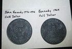 John Kennedy 1776-1976 Half Dollar-- John Kennedy 1964 Half Dollar- 3  Novelty 