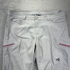 Eddie Bauer First Ascent Capri Pants 14 Gray Guide Pro Cargo Utility Hiking