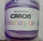 New Yarnspirations Caron Anniversary Cakes Yarn grape Raisin  35 3 Oz   1061 Yds