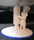 Pillsbury Dough Boy Footed  Cake Plate Stand With Server By Danbury Mint 2004