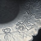 Vtg Hand Forged Everlast Metal Floral Design Hammered Round Aluminum 12    S